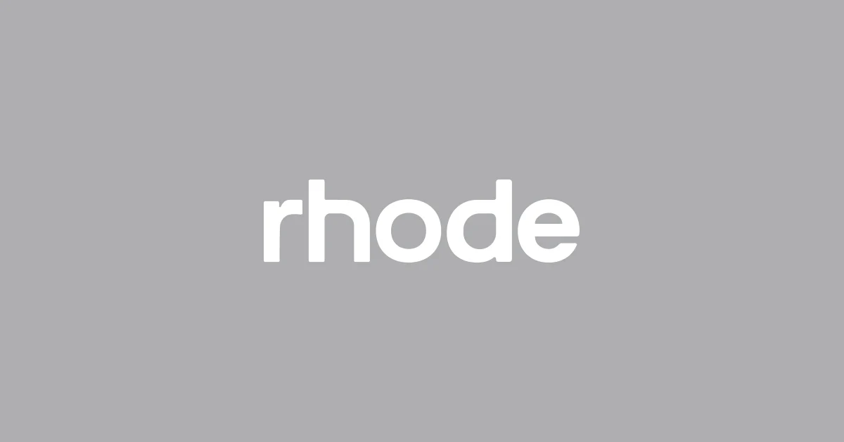 Rhode skincare Hailey Bieber brand logo